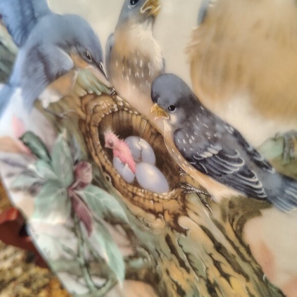 2/$40 Nature's Poetry Series Decorative Plate 'Song of Promise' Lena Liu - Picture 6 of 8